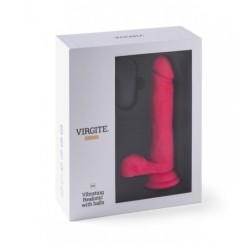 Vibrador Realístico R16" Rosa 16 Cm C/ Controlo Remoto"
