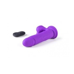 Realistični Vibrator R16" Ljubičasti 16 Cm S/ Daljinskim Upravljačem"