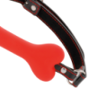 Museruola Osso in Silicone Rosso