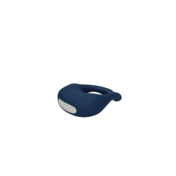 Sininen USB-kärkinen penisrengas värinällä