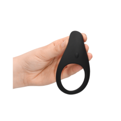 Anello Vibrante Pene Arrotondato Usb Nero