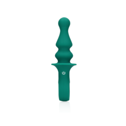 Vibreur Anal Silicone Pawn Strié Vert