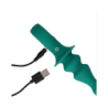 Vibreur Anal Silicone Pawn Strié Vert