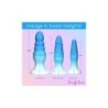 Conjunto 3 X Plugs Silicone Azuis