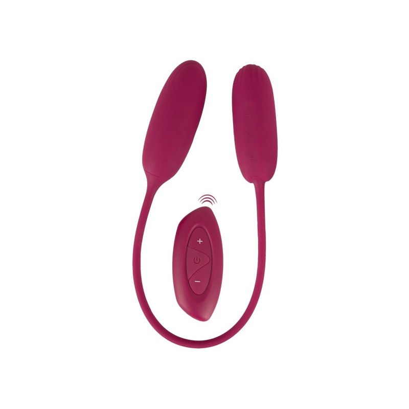 Ouă Vibratoare Duble Reîncărcabile Shaking & Vibrating Love Egg