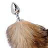 Plug anale con coda Argento
