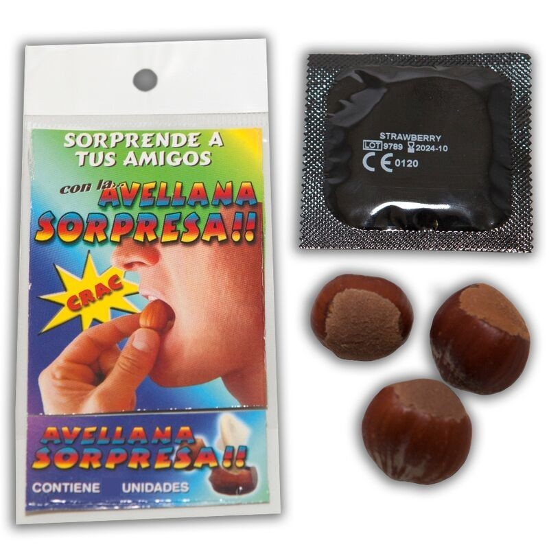 3 Avelãs Com Preservativo Surpresa