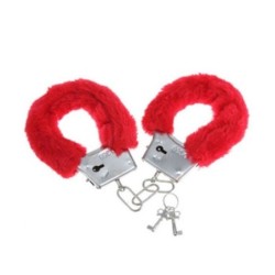 Manette di Metallo Foderate Rosso