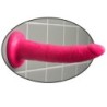 Gode avec Ventouse 17.8 Cm - Rose