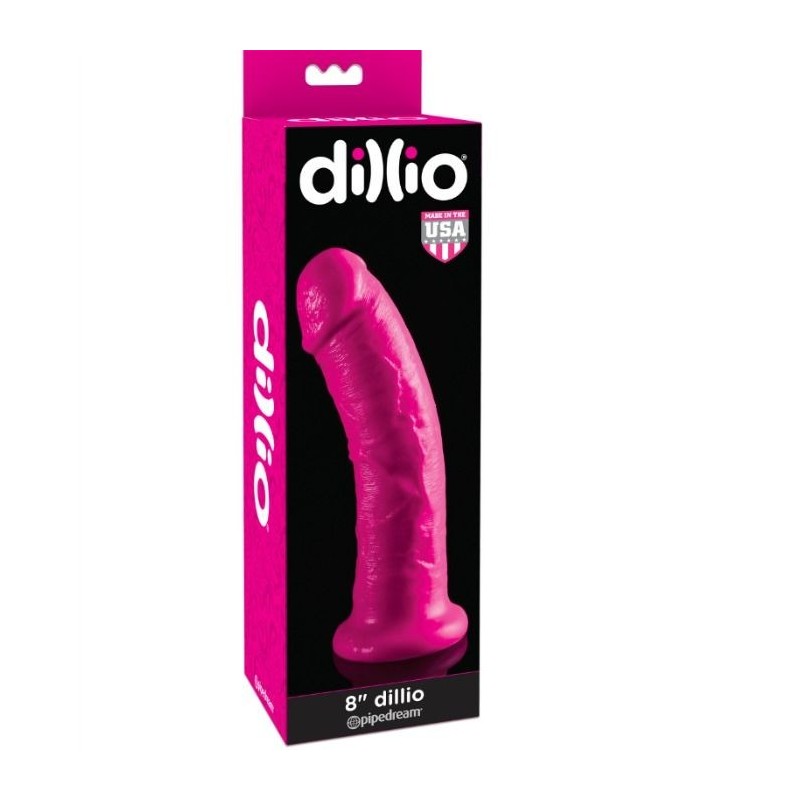 Dildo cu Ventuză 20.32 Cm Roz