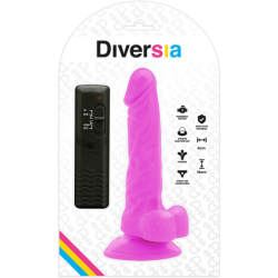 Lankstus vibruojantis violetinis dildo 18 cm -O- 4 cm