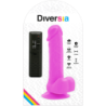 Flexibel Dildo med Vibration Lila 20.5 Cm -O- 4.2 Cm