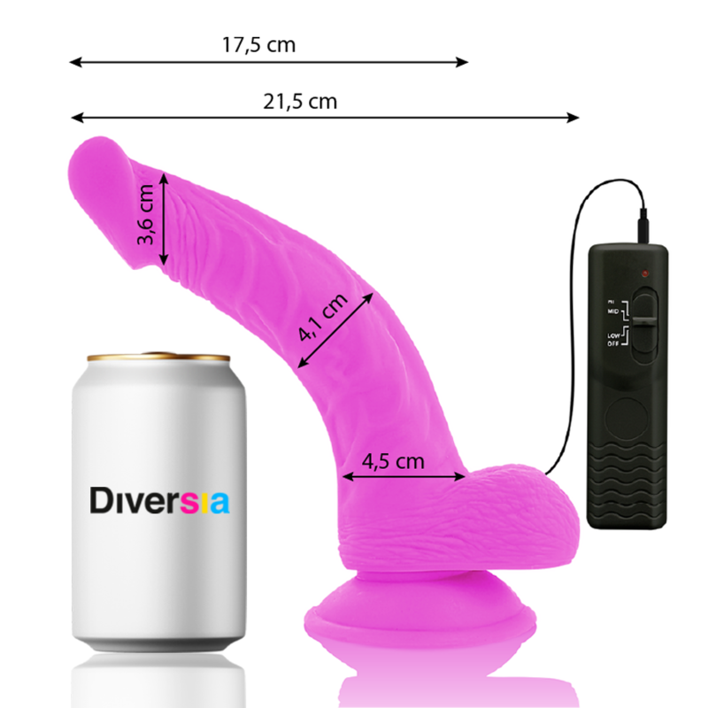 Joustava Vibraattori Dildo Liila 21.5 Cm -O- 4.5 Cm