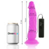 Vibrador Flexível Com Vibração Lilás 21 Cm -O- 4.9 Cm
