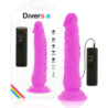 Flexibilné Dildo s Vibráciou Fialové 21 Cm -O- 4.9 Cm