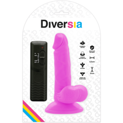 Flexibilné Dildo s Vibráciou Fialové 17 Cm -O- 3.3 Cm