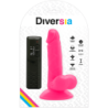 Paindlik vibreeriv dildo roosa 17 cm -O- 3,3 cm