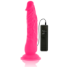Flexibilné Dildo s Vibráciou Ružové 21 Cm -O- 4.9 Cm