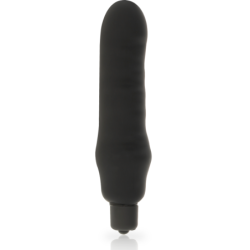 Genius Vibrator Silikone Sort