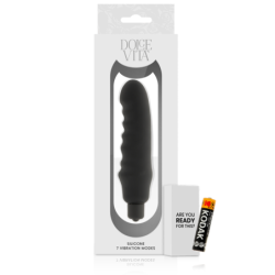 Genius Vibrator Silikone Sort