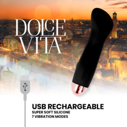 Vibrator Reîncărcabil One Negru 7 Viteze