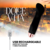 Vibrator Reîncărcabil One Negru 7 Viteze