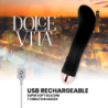 Genopladelig Vibrator Two Sort 7 Hastigheder