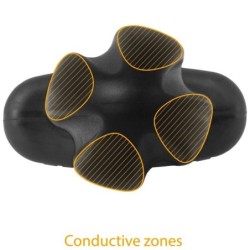 Tartarus Plug Anale Silicone Quadripolare Nero