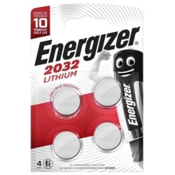 Pile Bouton Lithium Cr2032 3V Blister*4