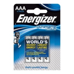 Ultimate Lithium Pila Litio Aaa L92 Lr03 1,5V Blister*4