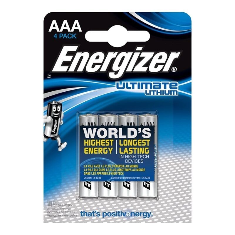 Ultimate Lithium Pila al Litio Aaa L92 Lr03 1,5V Blister*4