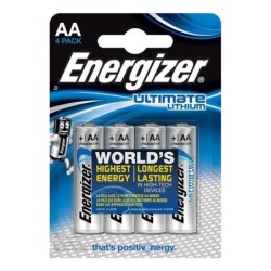Ultimate Lithium Pila Litio Aa L91 Lr6 1,5V Blister*4