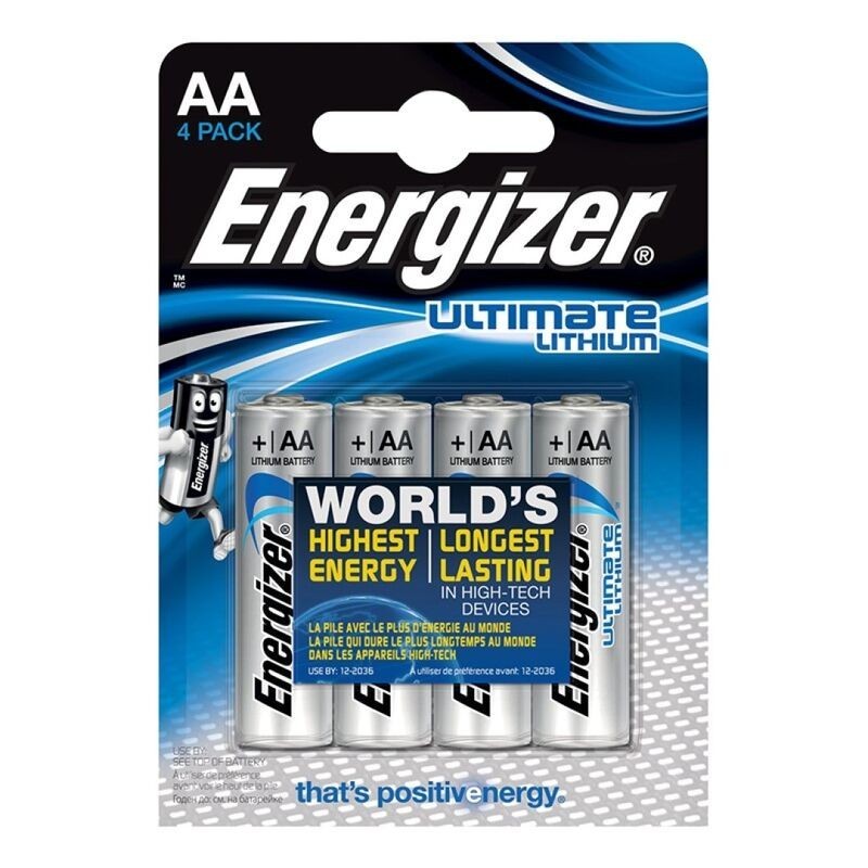 Ultimate Lithium Lithiumbatterij Aa L91 Lr6 1,5V Blister*4