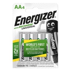 Universal Pila Recargable Hr6 Aa 1300Mah Blister*4