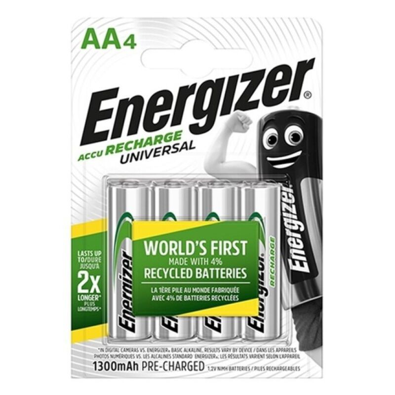 Universal Pila Recargable Hr6 Aa 1300Mah Blister*4