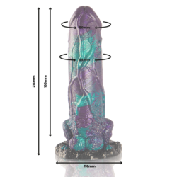Basilisk Godemiché Double Plaisir Écailleux Taille Grande