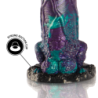 Basilisk Dildo s dvojitým požitkem šupinatý velký