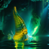 Cetus Dildo Tentacule Vert Taille Petite