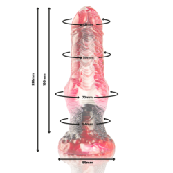 Helios Dildo Com Testículos Calor E Êxtase