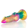 Iris Dildo met Regenboog Plezier Testikels
