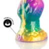 Iris Dildo Con Testicoli Arcobaleno Di Piacere