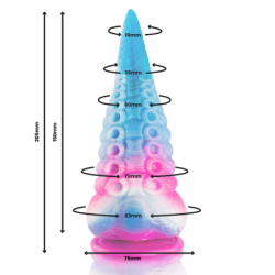 Phorcys Consolador Tentacle Blau Mida Gran