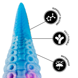 Phorcys Zils Tentaklis Dildo Mazs Izmērs