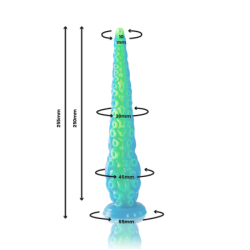 Scylla Dildo Smalks Fluorescent Tentacle Mazs Izmērs