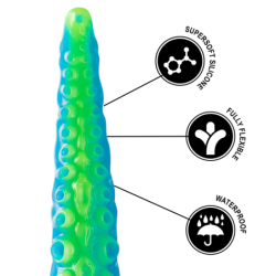 Scylla Dildo Smalks Fluorescent Tentacle Mazs Izmērs