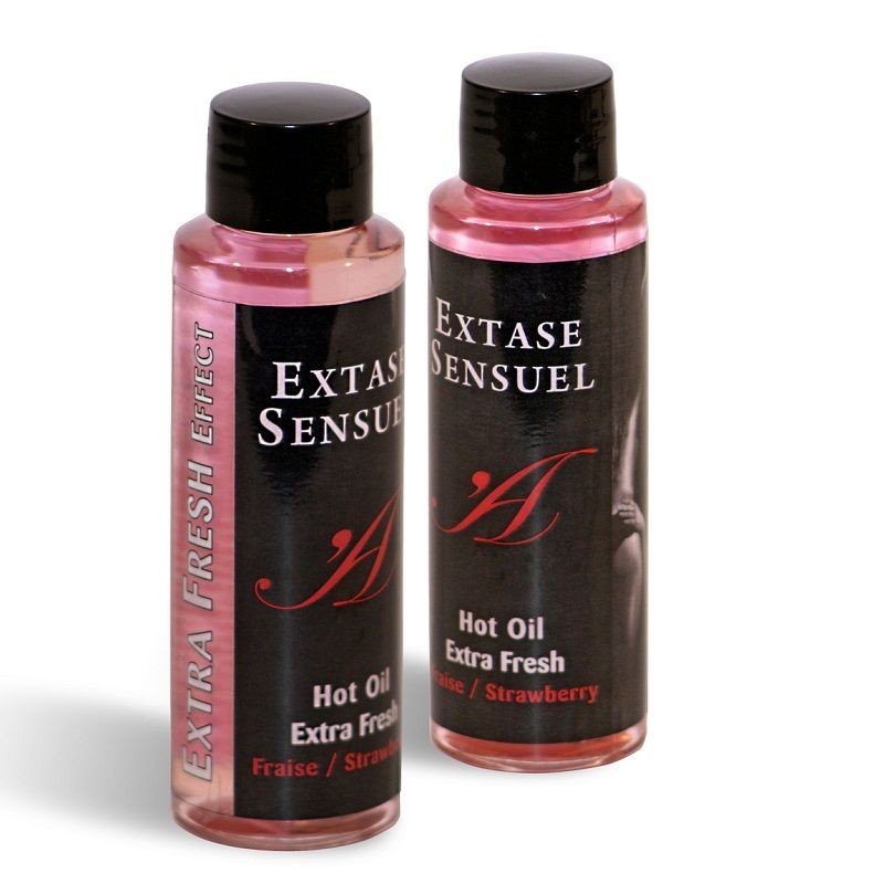 Massageolie Ekstra Frisk Effekt Jordbær 100 Ml