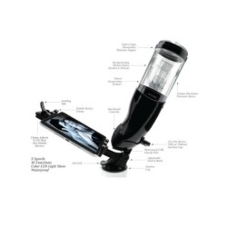 Pdx Mega Bator Usb Mandlig Masturbator Sort Anus