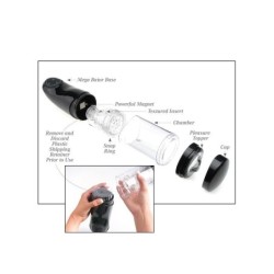 Pdx Mega Bator Usb Meeste Masturbaator Tupe Valge