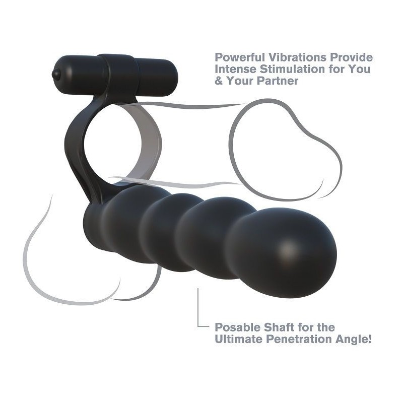 Posable Double Penetration Cock Ring