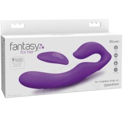 Doppel-Penetrations-Vibrator mit Fernbedienung, 9 Stufen, Violett